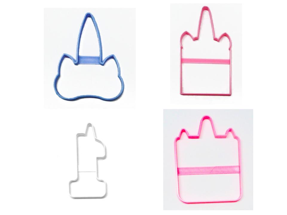 Unicorns Theme 1st First Birthday Unicorn Set Of 4 Cookie Cutters USA PR1428