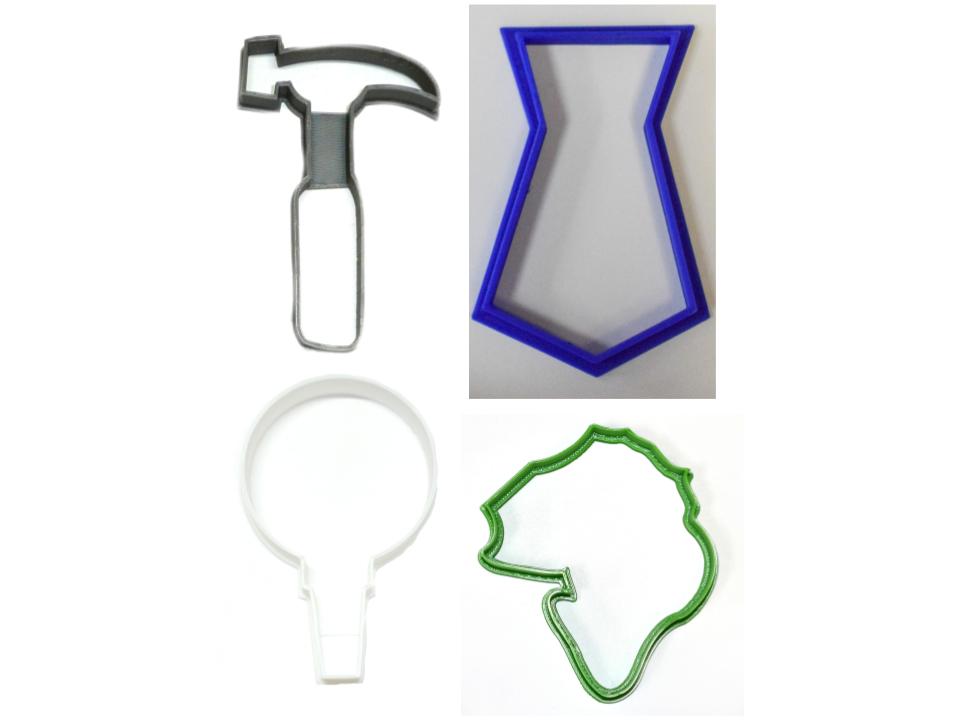 Happy Father's Day Dad Daddy Set of 4 Cookie Cutters USA PR1452