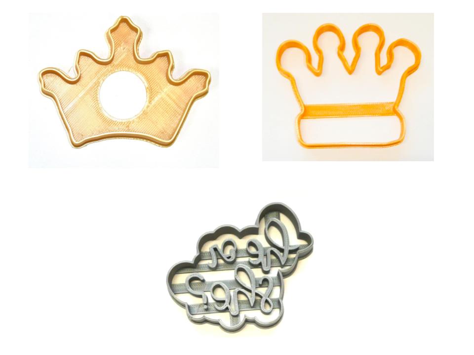 Prince or Princess Gender Reveal Set of 3 Cookie Cutters USA PR1496