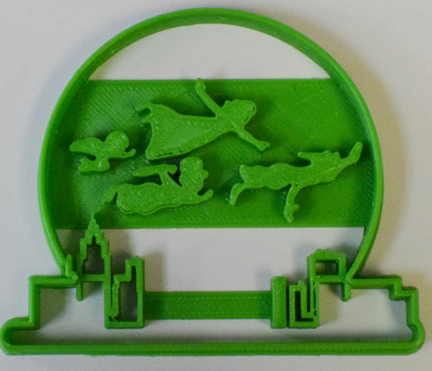 Peter Pan Flying Over the City Skyline Snowglobe Cookie Cutter Made in USA PR780