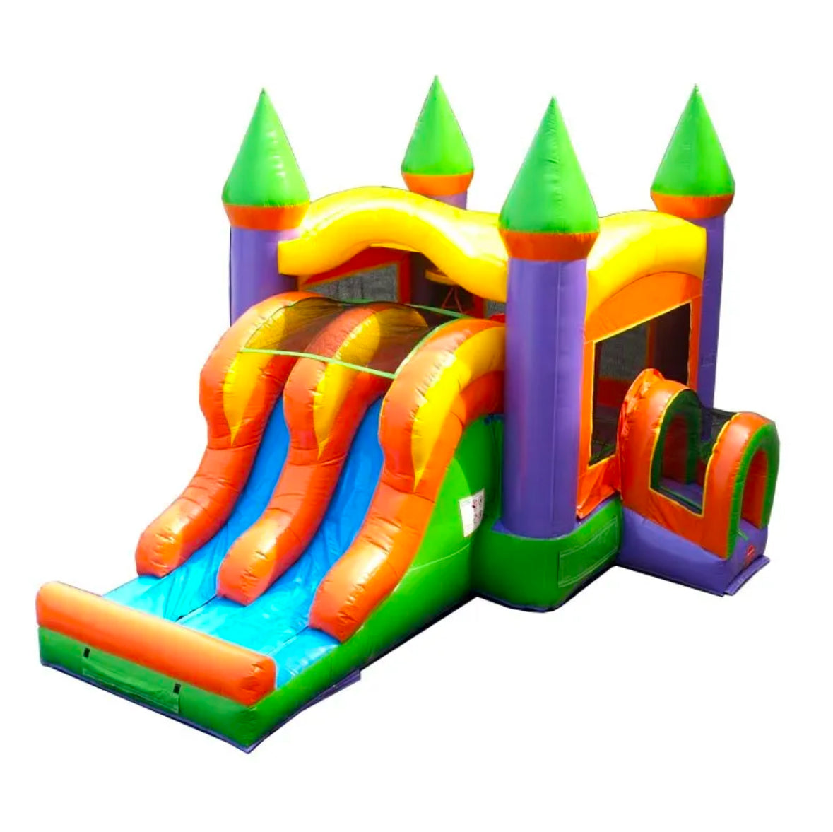 Multi Colored Bounce Slide Combo 24 Hour Rental