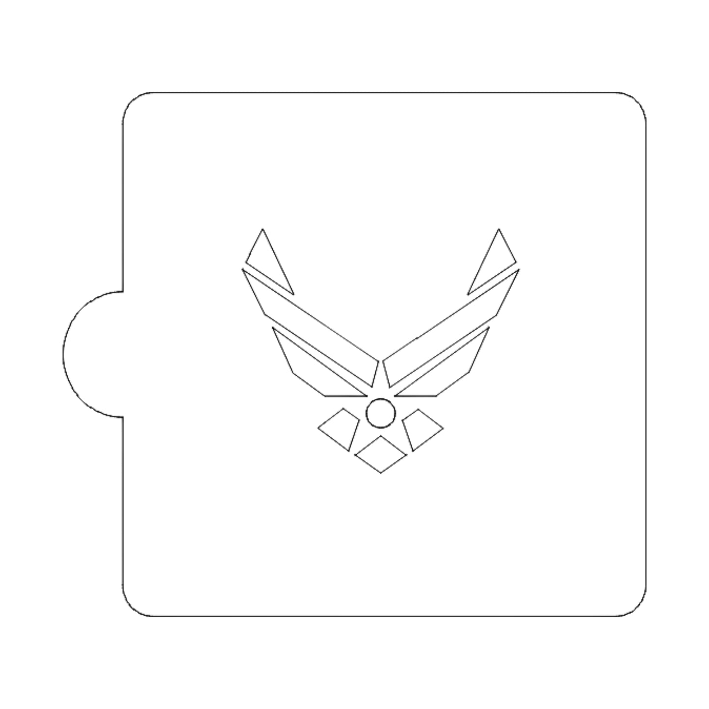 US Air Force Detailed Stencil for Cookie or Cakes USA Made LS3421