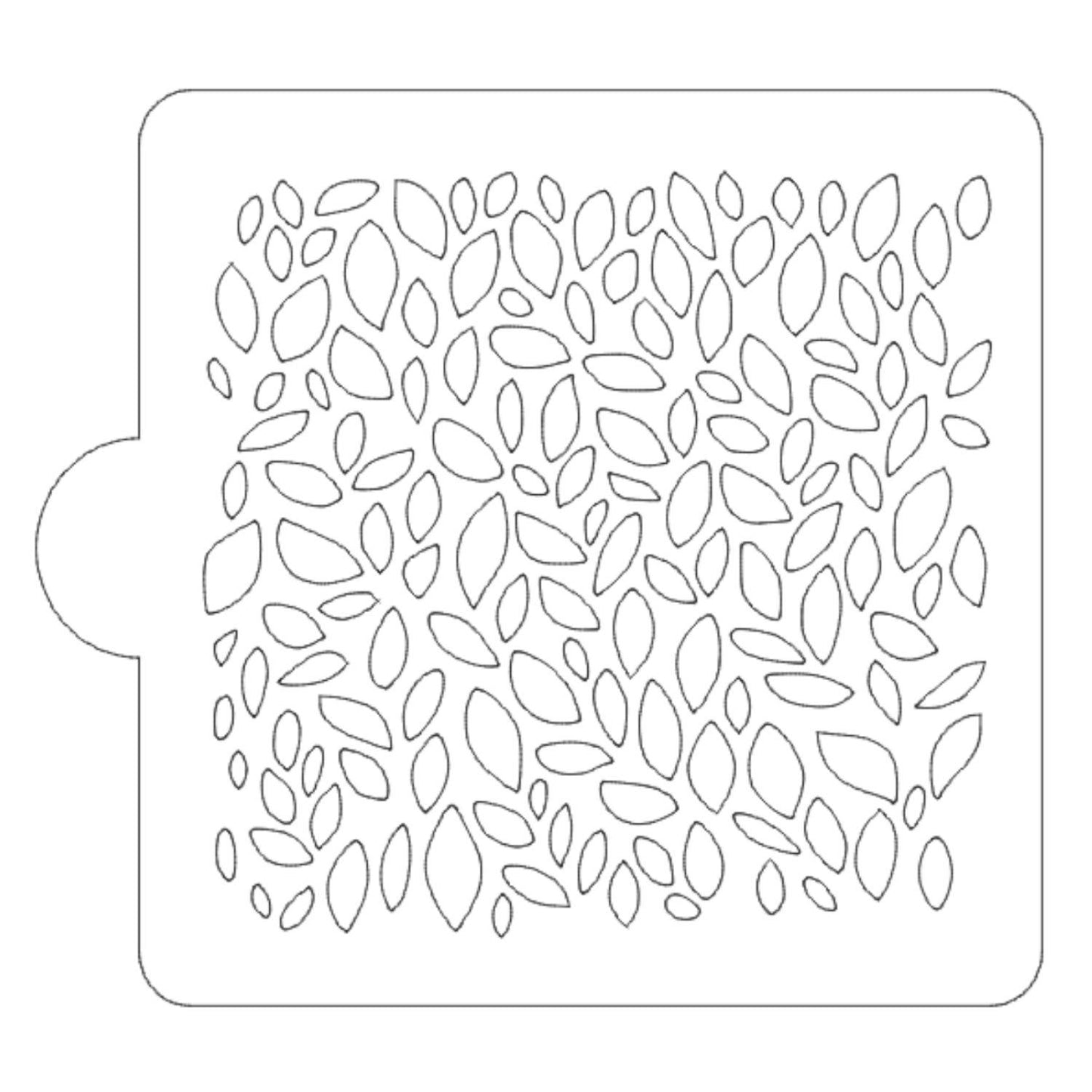 Leaf Design Pattern Stencil for Cookies or Cakes USA Made LS9055