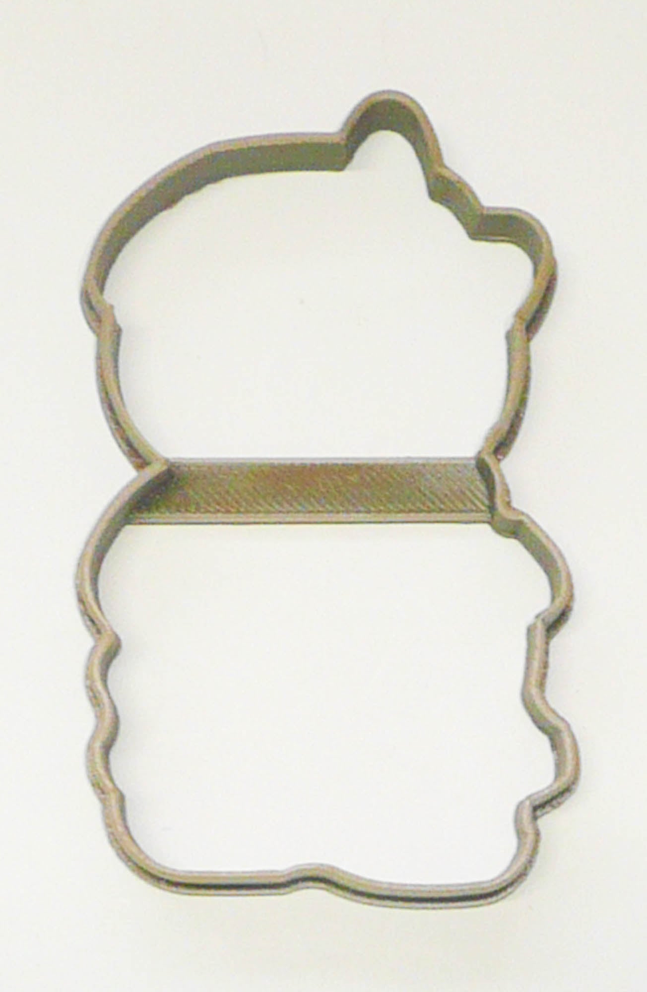 Gingerbread Girl with Bow Outline Christmas Cookie Cutter USA PR3143