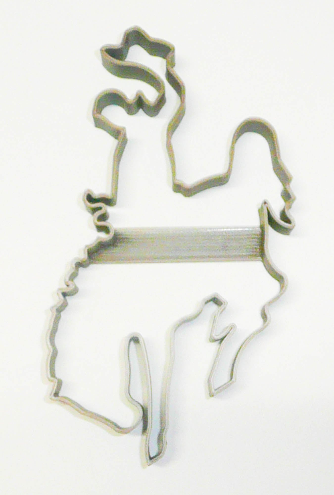 Bucking Horse Bronco and Rider Cowboy Rodeo Cookie Cutter USA PR2097