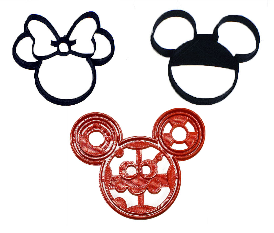 Oh Toodles Minnie Mickey Mouse Clubhouse Set Of 3 Cookie Cutters USA PR1038