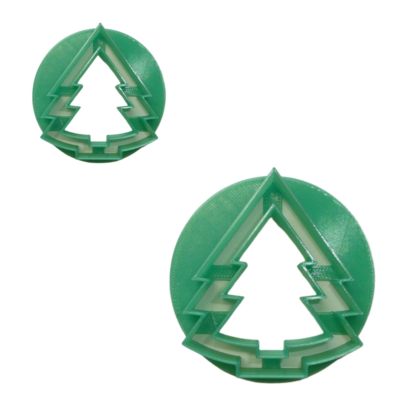 Christmas Tree Set Of 2 Sizes Concha Cutters Bread Stamps Made in USA PR1801