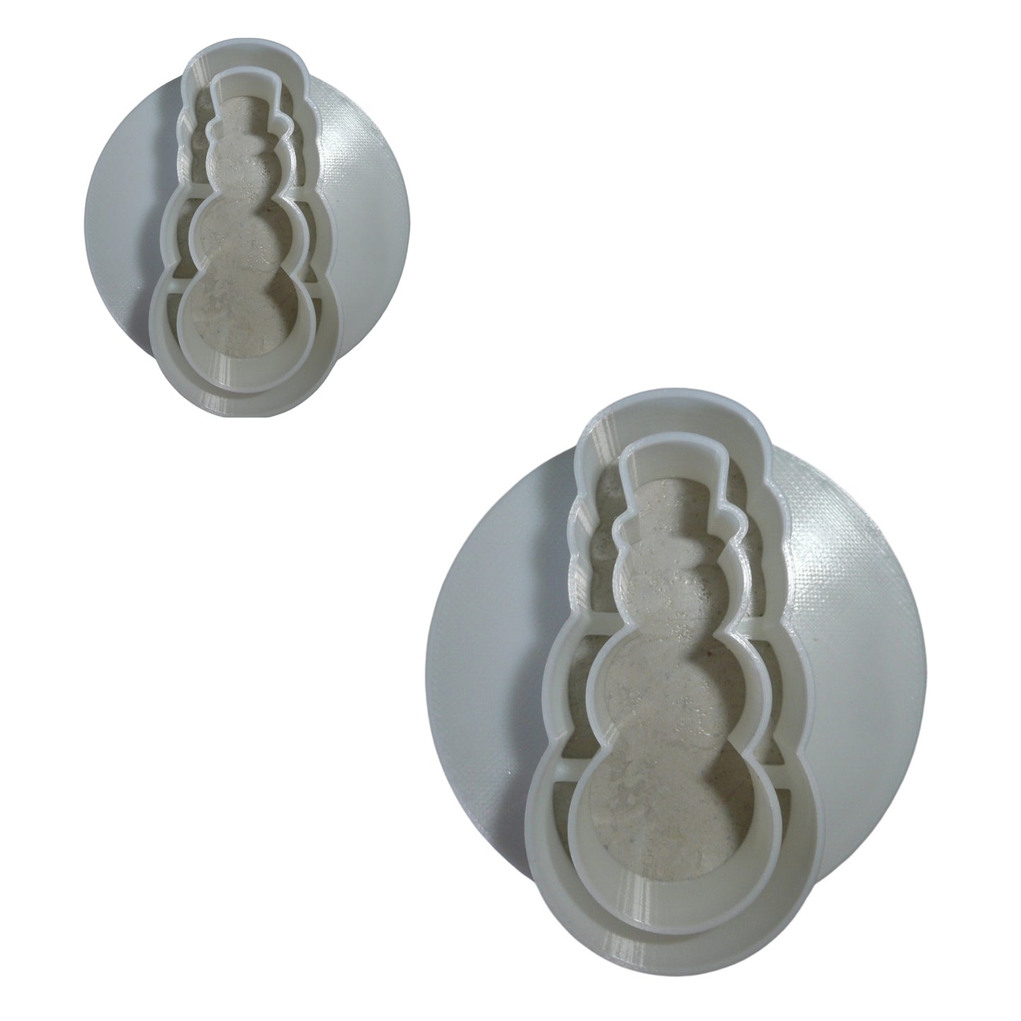 Snowman Set Of 2 Sizes Concha Cutters Bread Stamps Made in USA PR1802