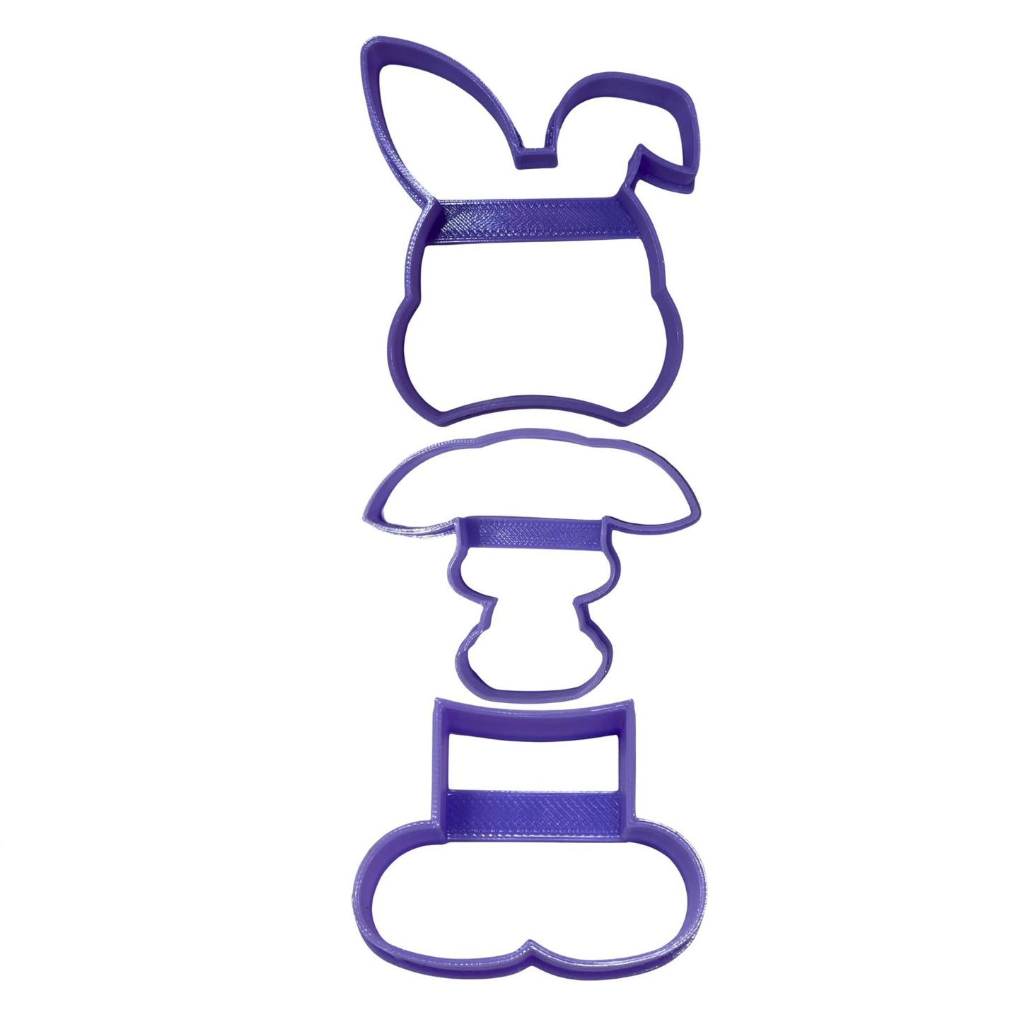 Build Your Bunny With Mini Rabbit Set Of 3 Cookie Cutters Made In USA PR1893