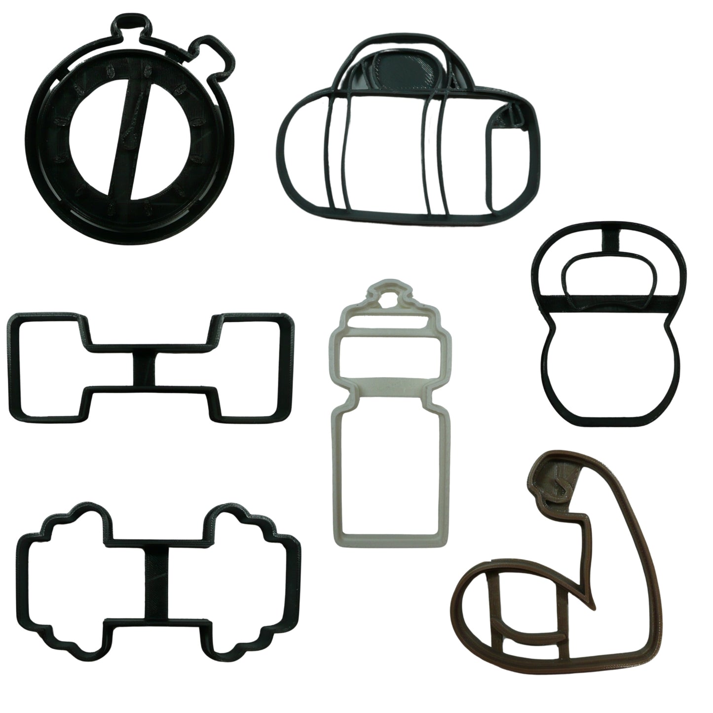 Sports Fitness Gym Weights Set Of 7 Cookie Cutters Made In USA PR1980