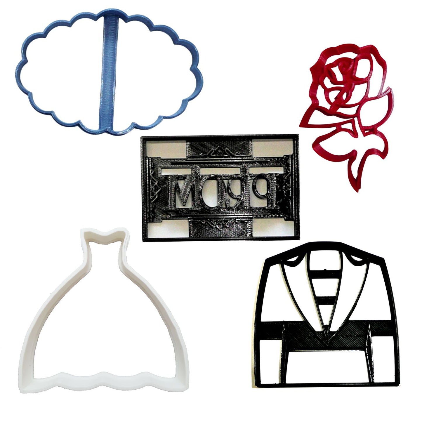 Promposal Prom Date Set Of 5 Cookie Cutters Made In USA PR1994