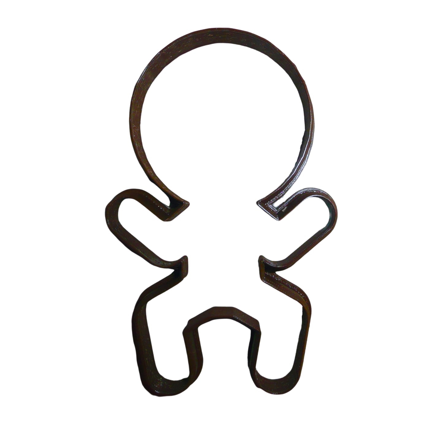 Big Inflated Head Gingerbread Man Outline Christmas Cookie Cutter USA PR2151