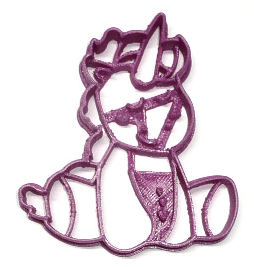 Unicorn Sitting Magical Creature Animal Spiraling Horn Cookie Cutter USA PR2183