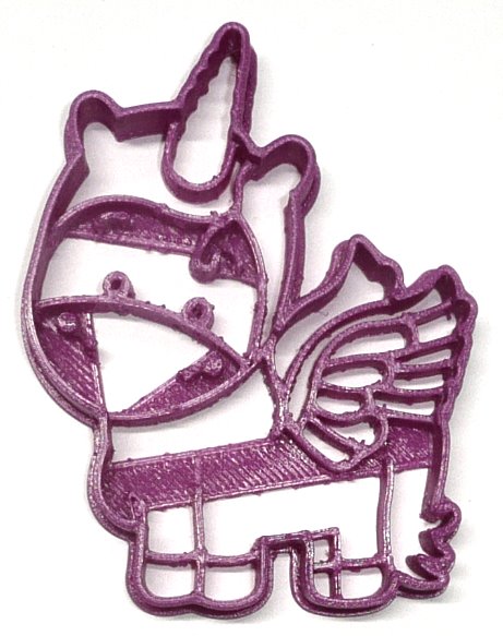 Unicorn Standing Magical Creature Animal Spiraling Horn Cookie Cutter USA PR2184