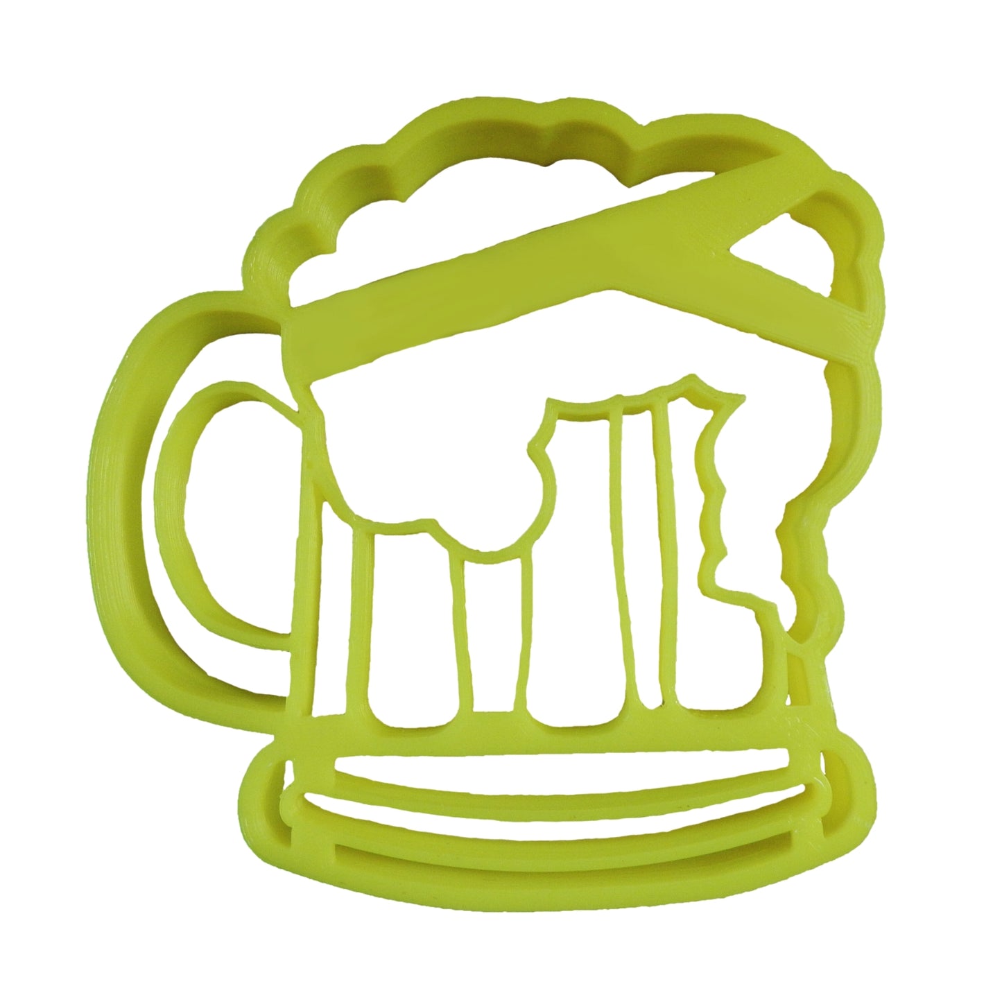 Beer Mug With Foam Alcoholic Beverage Cookie Cutter 3D Printed USA PR2318