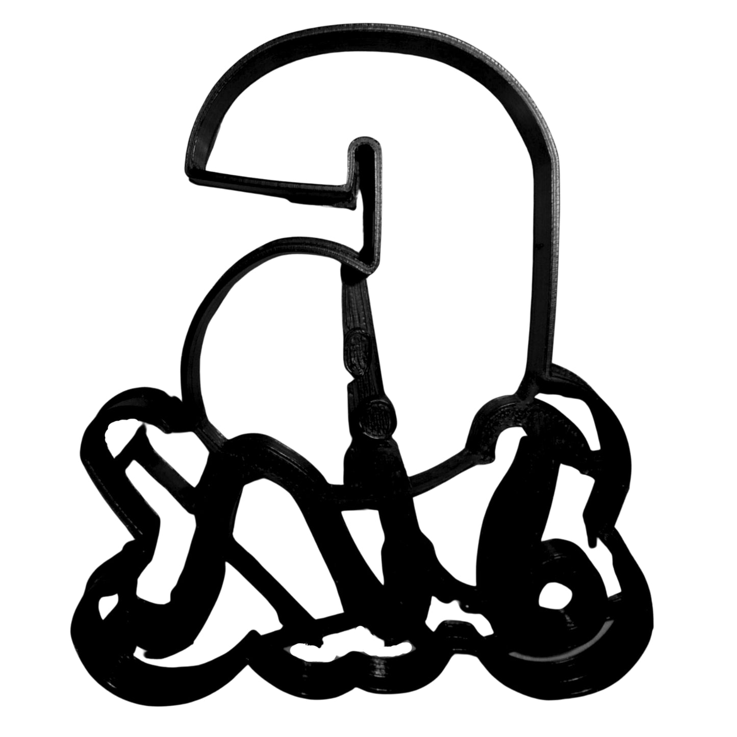 Number Six 6 With Word Birthday Anniversary Cookie Cutter USA PR2407