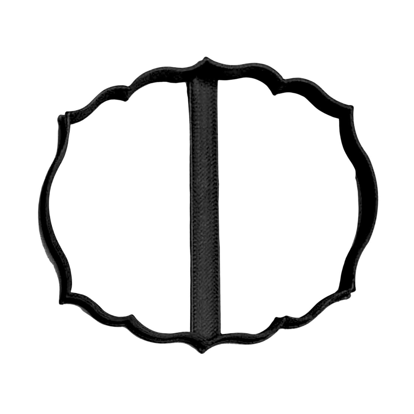 Plaque Frame Elegant Scalloped Edge Outline For Name Cookie Cutter USA PR3153