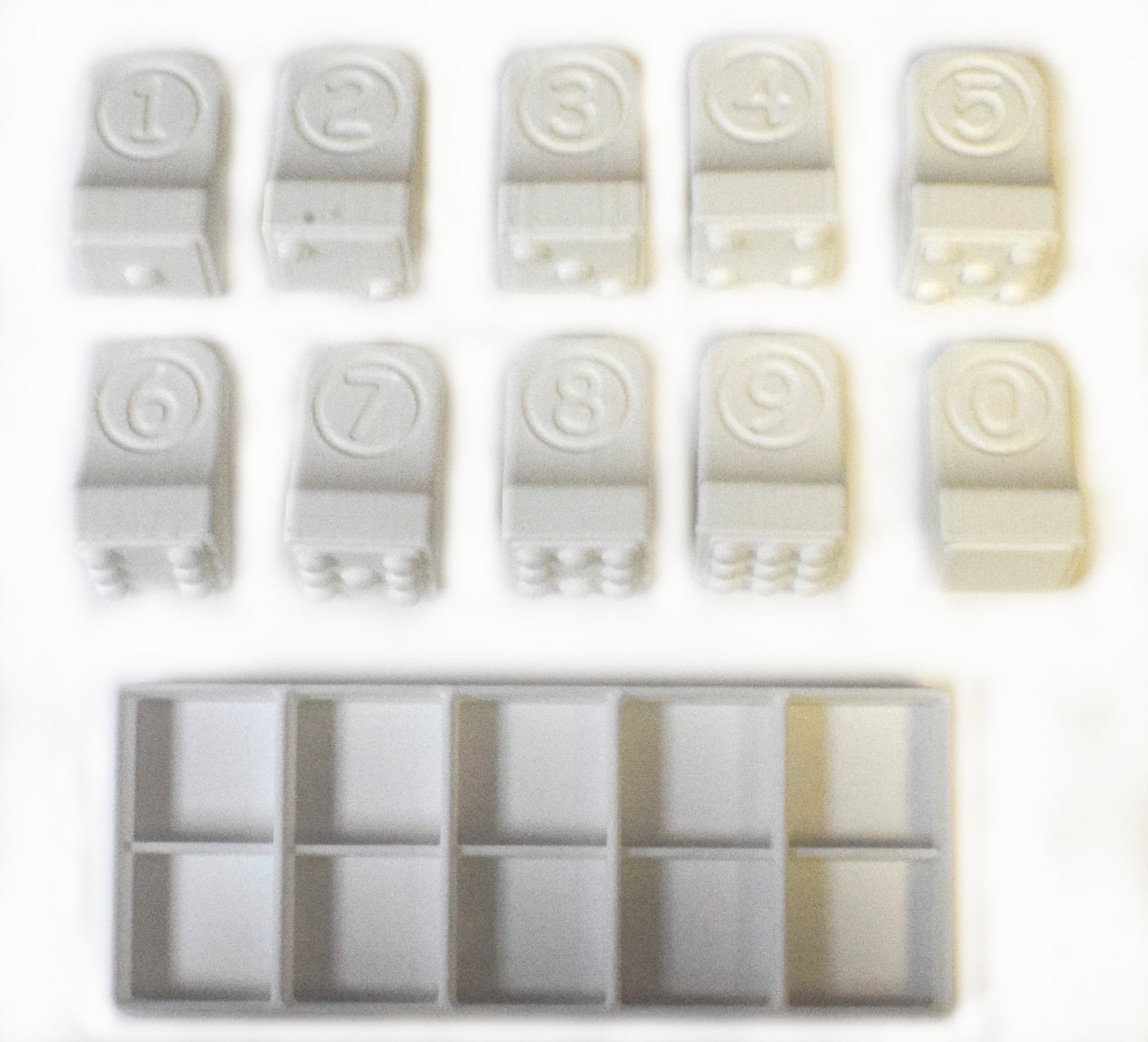 Dominoes Game Domino Set of 12 Cookie Stamps and Cutters Made in USA PR326