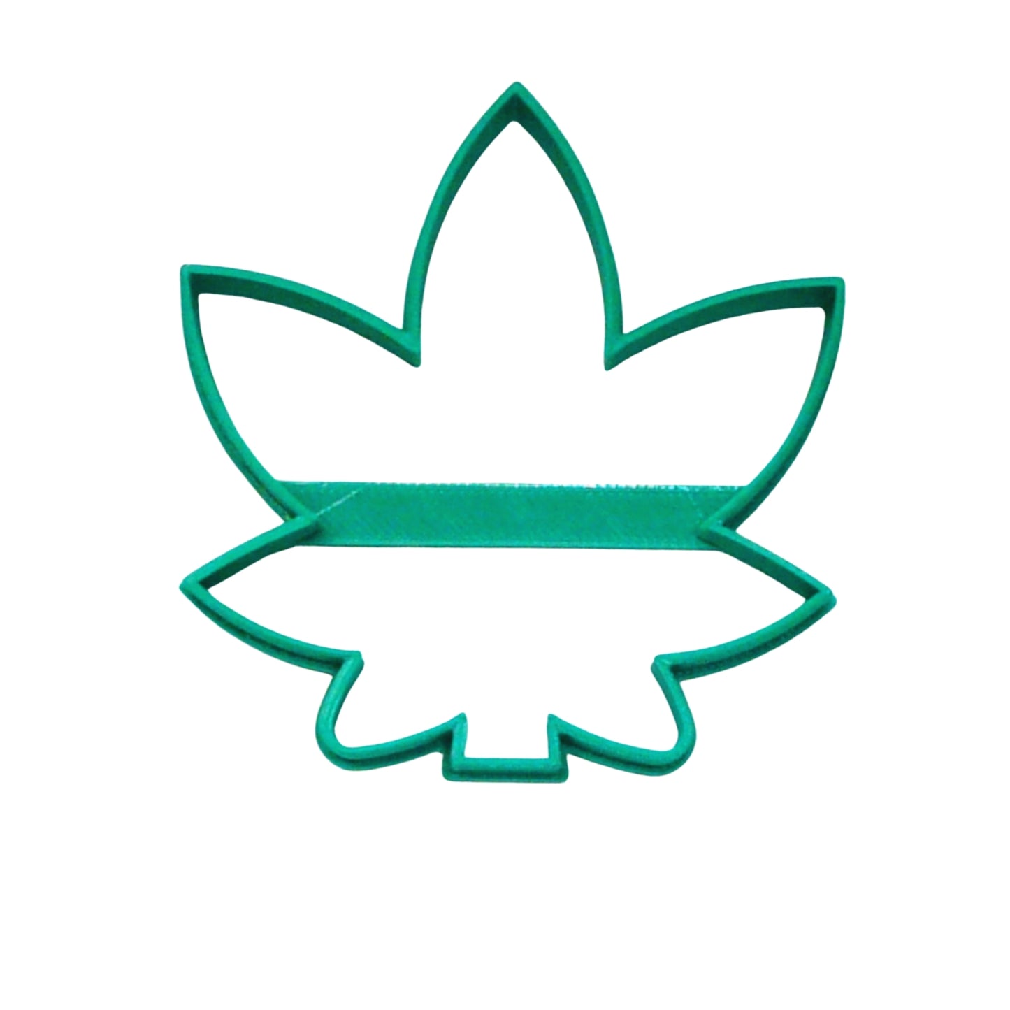 Cannabis Marijuana Leaf Smooth Edge Cookie Cutter Made in USA PR3472
