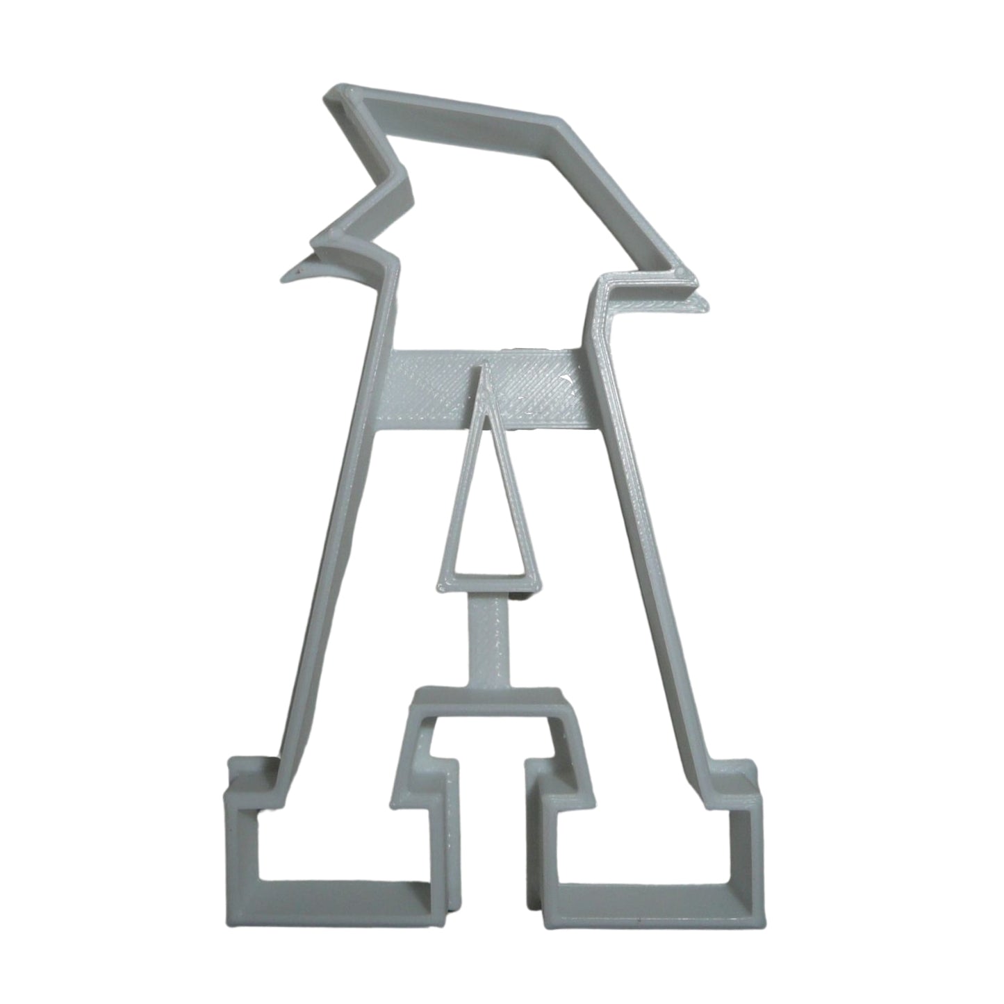 Block Letter A with Graduation Cap School Cookie Cutter USA PR3722