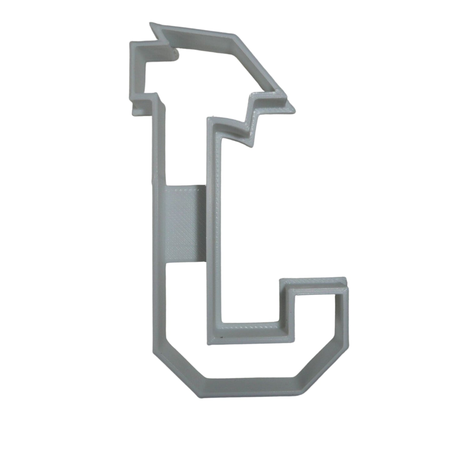 Block Letter J with Graduation Cap School Cookie Cutter USA PR3731