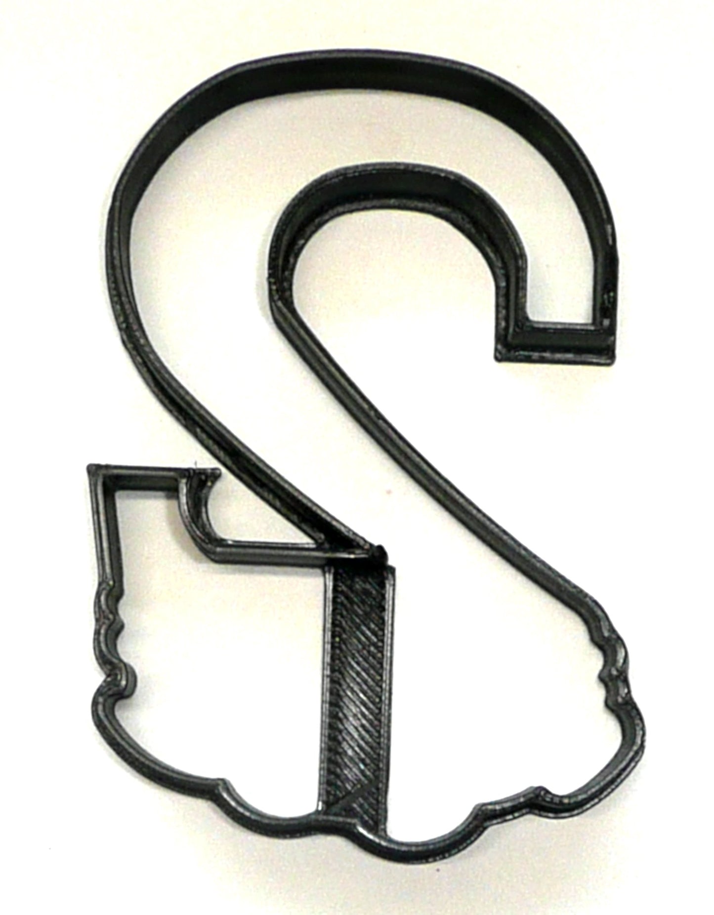 Number Two 2 Outline With Floral Flower Edges Cookie Cutter USA PR3758