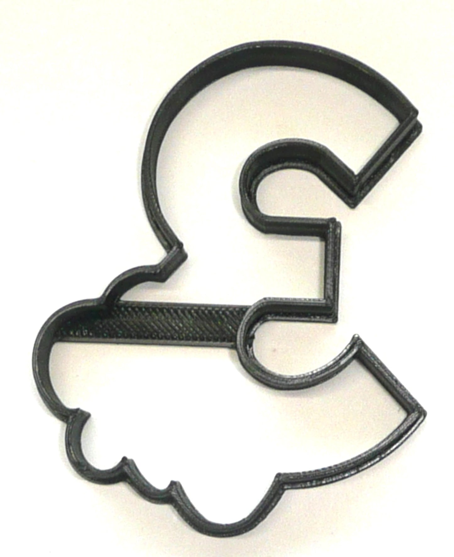 Number Three 3 Outline With Floral Flower Edges Cookie Cutter USA PR3759