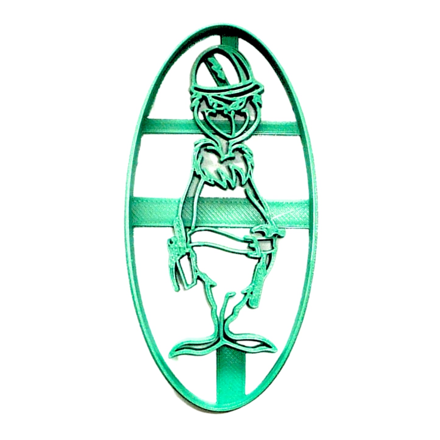 Grinch Standing Christmas Lineman Construction Hardhat Cookie Cutter USA PR4046