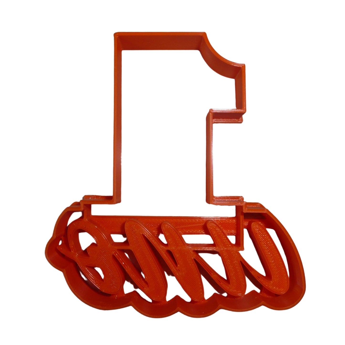 Spanish Number Uno 1 One With Word Cookie Cutter Cortador De Galletas USA PR4121