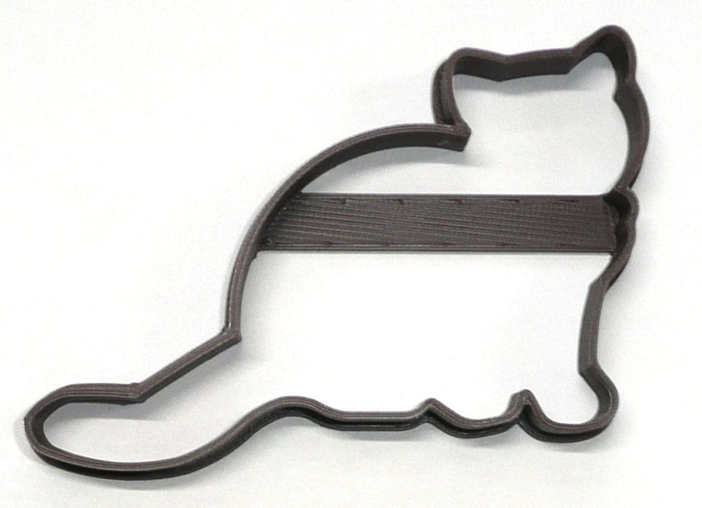Cat Sitting Sideways Outline Long Tail Kitty Feline Cookie Cutter USA PR4270