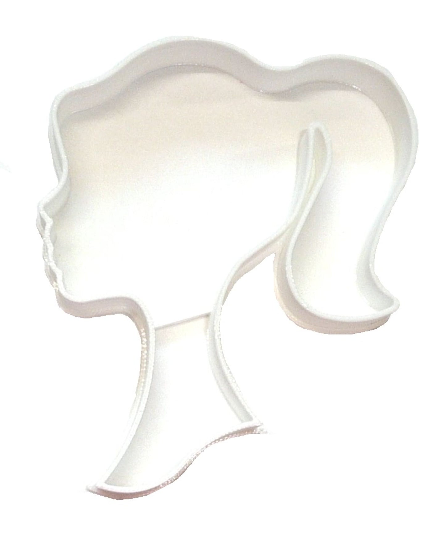 Barbie Girl Silhouette Side View Ponytail Cookie Cutter USA PR4449