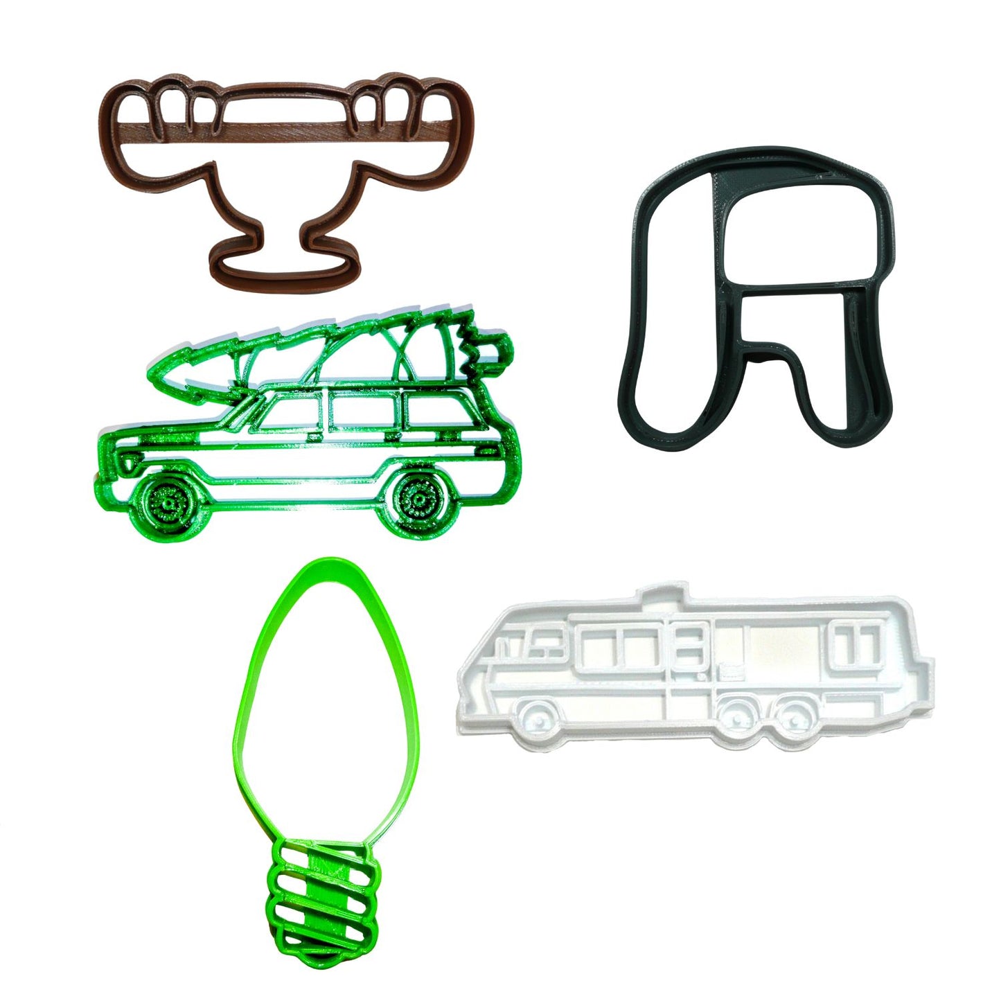 Christmas Vacation Movie Theme Set Of 5 Cookie Cutters Made In USA PR9009