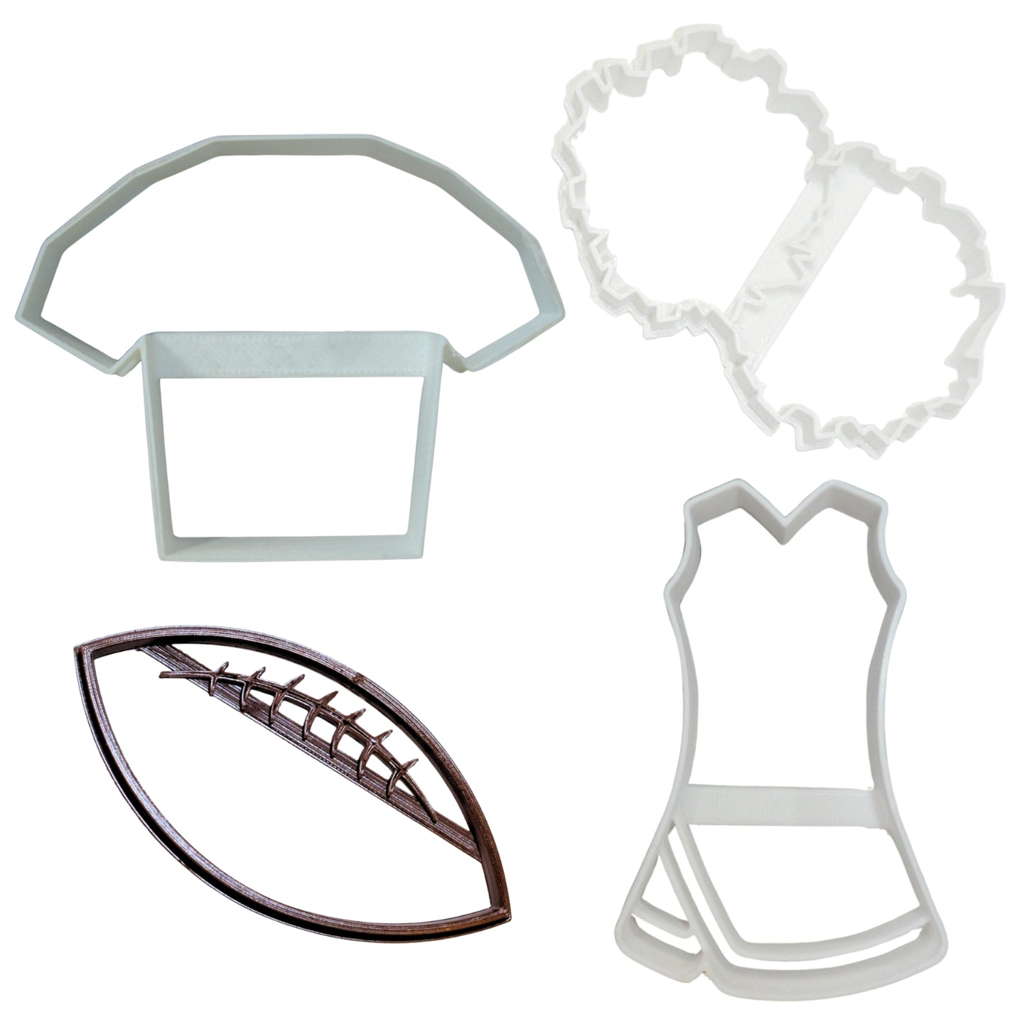 Friday Night Lights Football Cheer Set Of 4 Cookie Cutters Made In USA PR9012