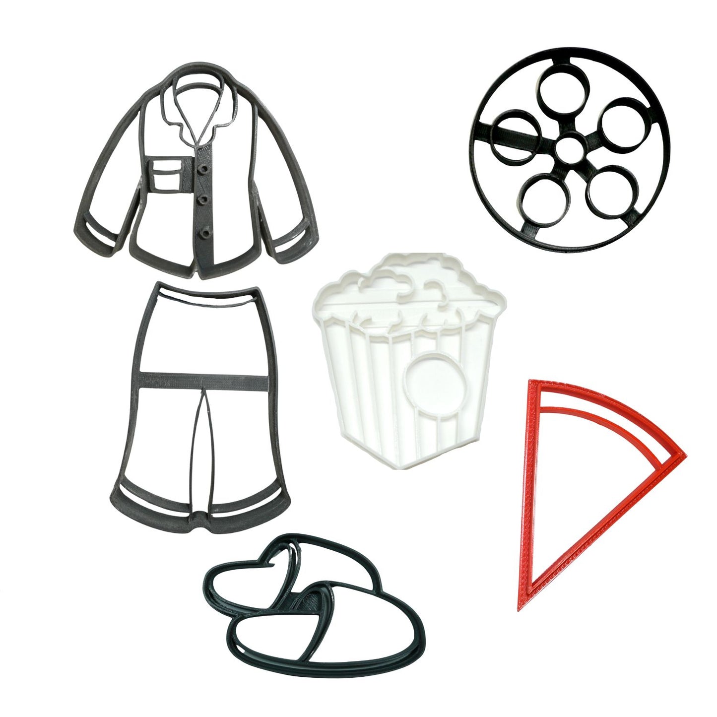 Slumber Or Pajama Party Set Of 6 Cookie Cutters Made In USA PR9040