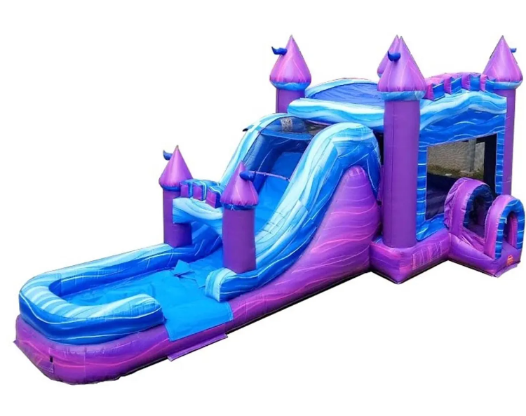 Purple Bounce Water Slide Combo XL 24 Hour Rental