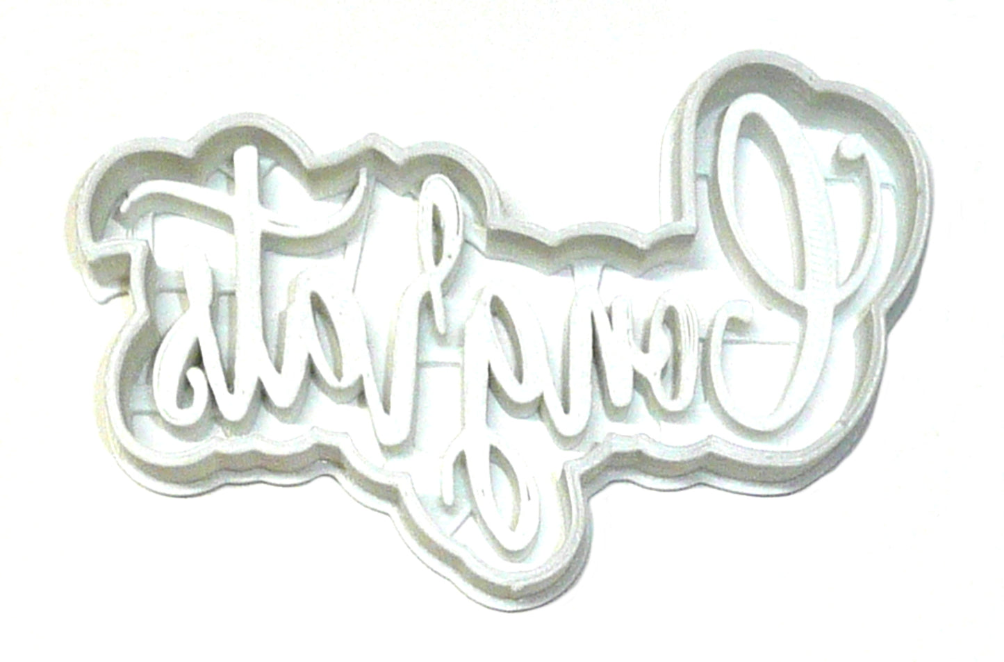 Congrats Congratulations Word Fancy Font Good Wishes Cookie Cutter USA PR2515