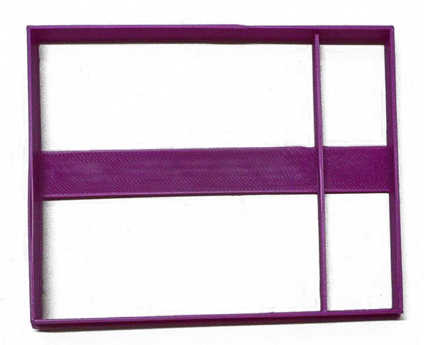 Rectangle With Side Vertical Or Horizontal Divide Cookie Cutter USA PR3042