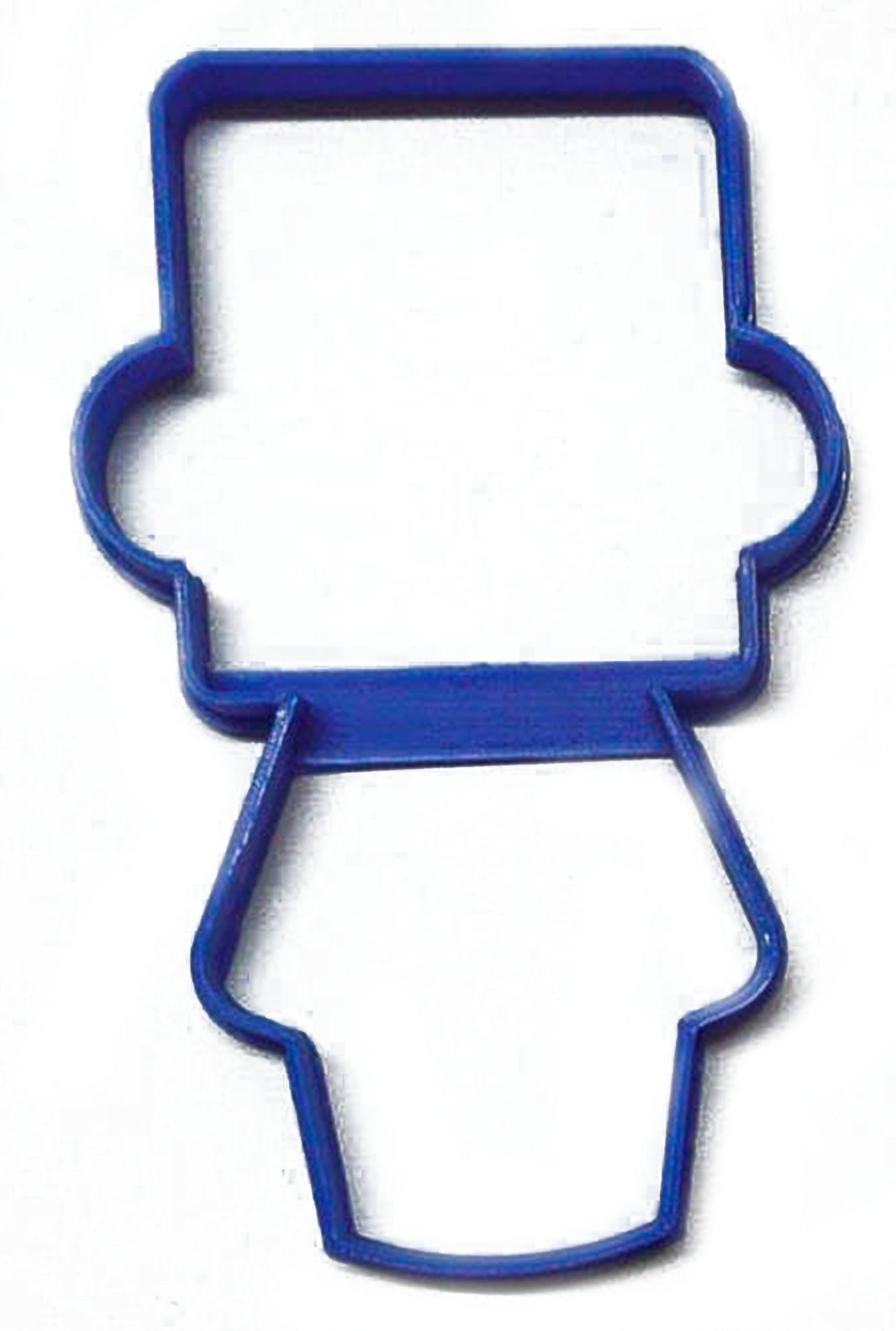 Boy Body With Square Head Hat Outline Vintage Kids Toy Cookie Cutter USA PR3075