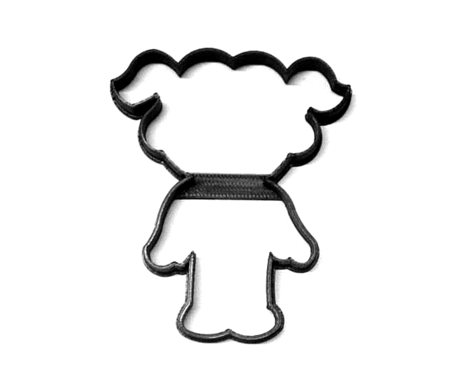 Girl Skeleton Costume Trick Or Treat Halloween Outline Cookie Cutter USA PR3112