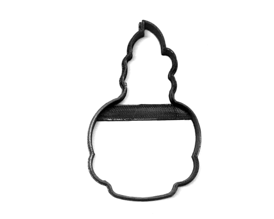 Skull With Candle Outline Halloween Magic Healing Cookie Cutter USA PR3169