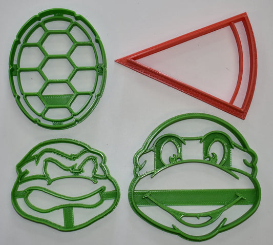 Teenage Mutant Ninja Turtles TMNT Characters Set Of 4 Cookie Cutters USA PR1072