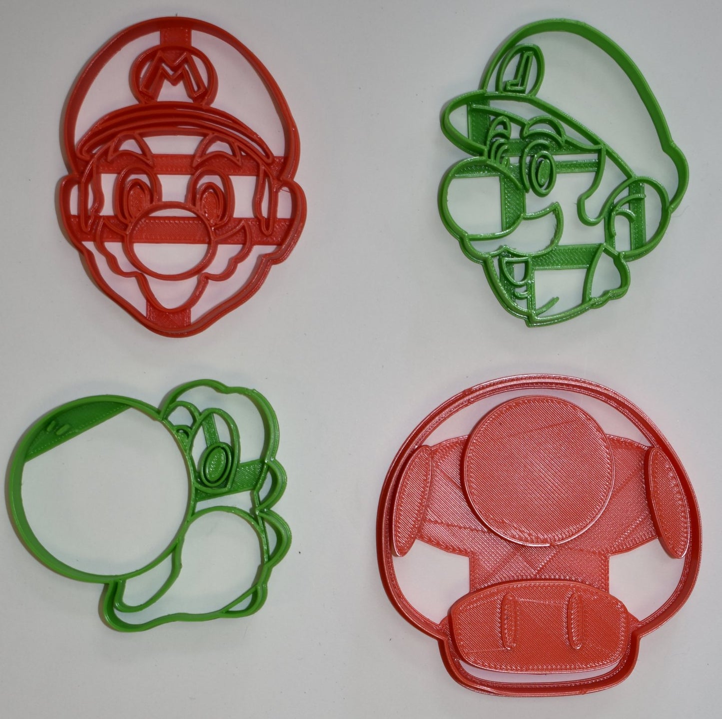 Super Mario Brothers Nintendo Game Characters Set Of 4 Cookie Cutters USA PR1082