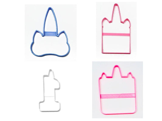Unicorns Theme 1st First Birthday Unicorn Set Of 4 Cookie Cutters USA PR1428