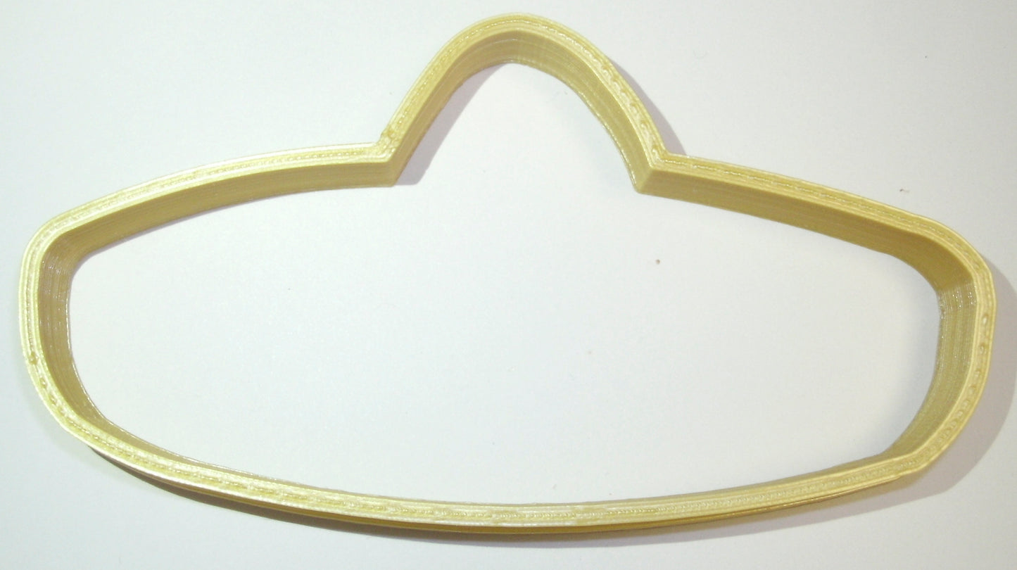 Sombrero Wide Brimmed Hat Mexico Cookie Cutter 3D Printed Made In USA PR889