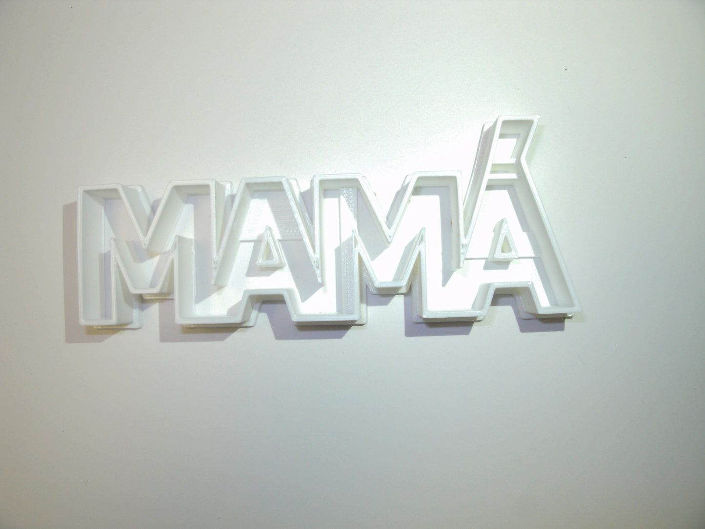 Mama With Accent Spanish Word Letters Mom Mommy Mother Cookie Cutter USA PR647