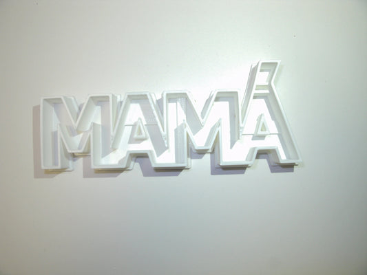Mama With Accent Spanish Word Letters Mom Mommy Mother Cookie Cutter USA PR647