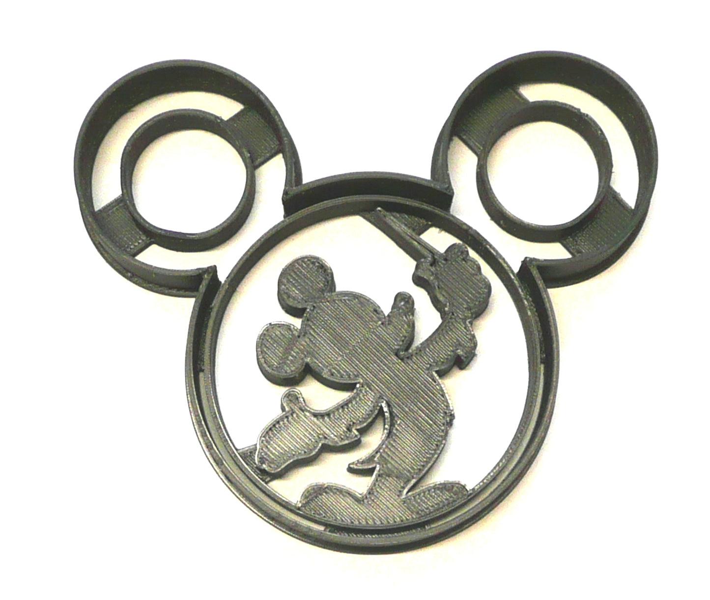 Mickey Mouse Conductor Train Concert Silhouette Cookie Cutter Made In USA PR617