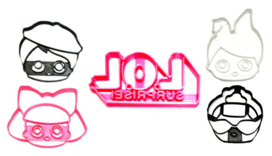 LOL Little Outrageous Littles Surprise Dolls Set Of 5 Cookie Cutters USA PR1247