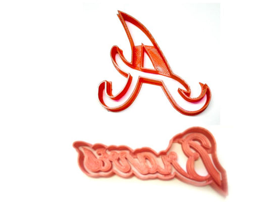 Atlanta Braves MLB Baseball Team Logo Set Of 2 Cookie Cutters USA PR1291