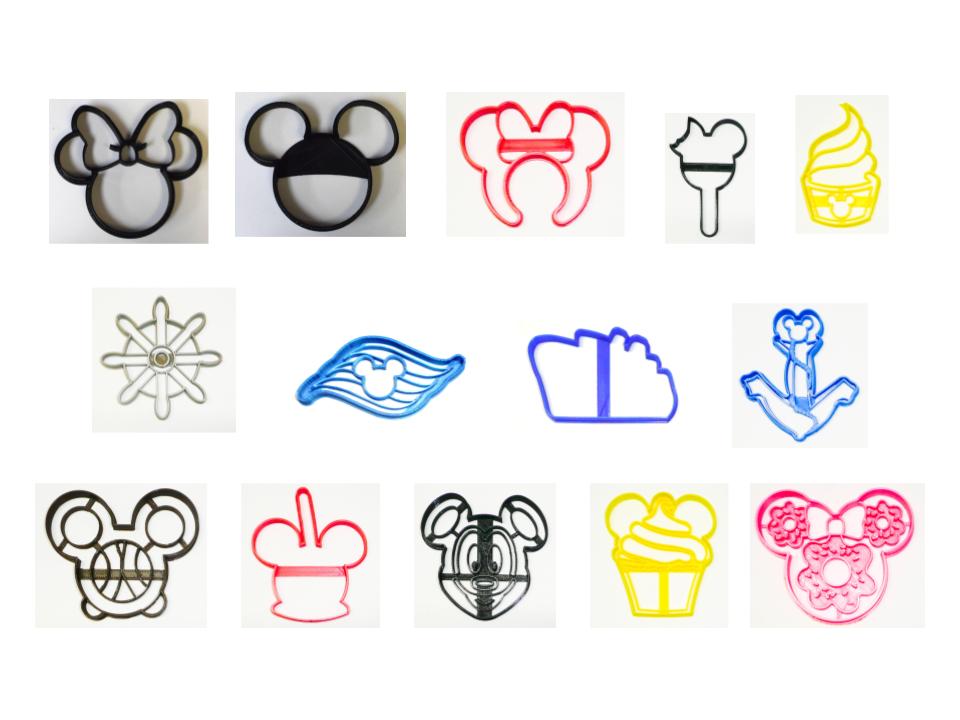 Disney Cruise Ship Family Vacation Set of 14 Cookie Cutters USA PR1511